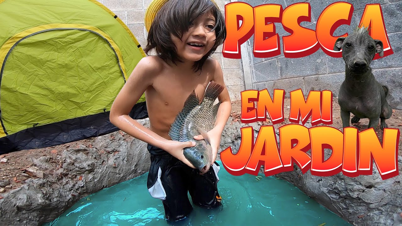 Día de PESCA y CAMPAMENTO en mi PATIO / Así PESCA un Verdadero EXPLORADOR