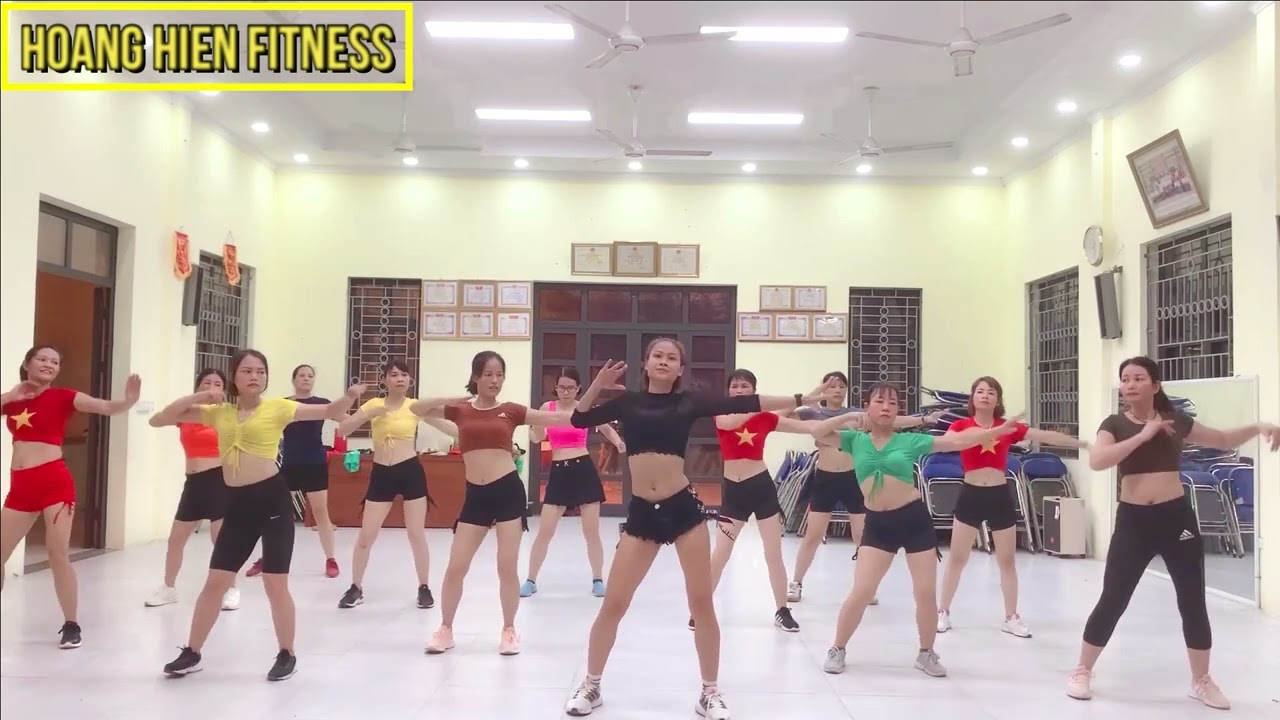 Hoang Hien Fitness | Giảm Eo Cho Người Mới | Music Anh Yêu Em | Hoàng Hiện Aerobic