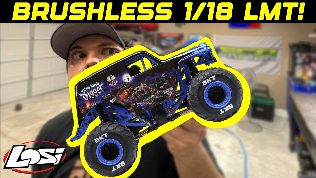Бесколлекторный Losi Mini LMT 1/18!
