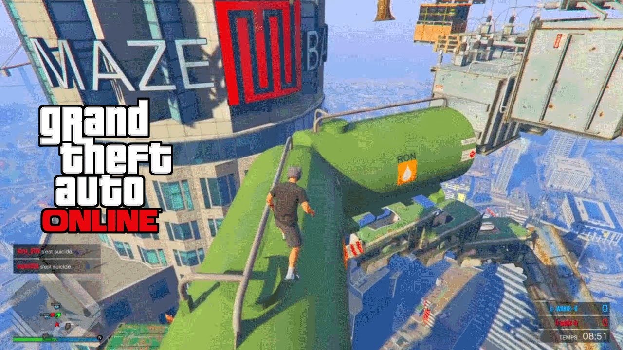 AFFRONTEMENT PARKOUR 18 - GTA 5 ONLINE