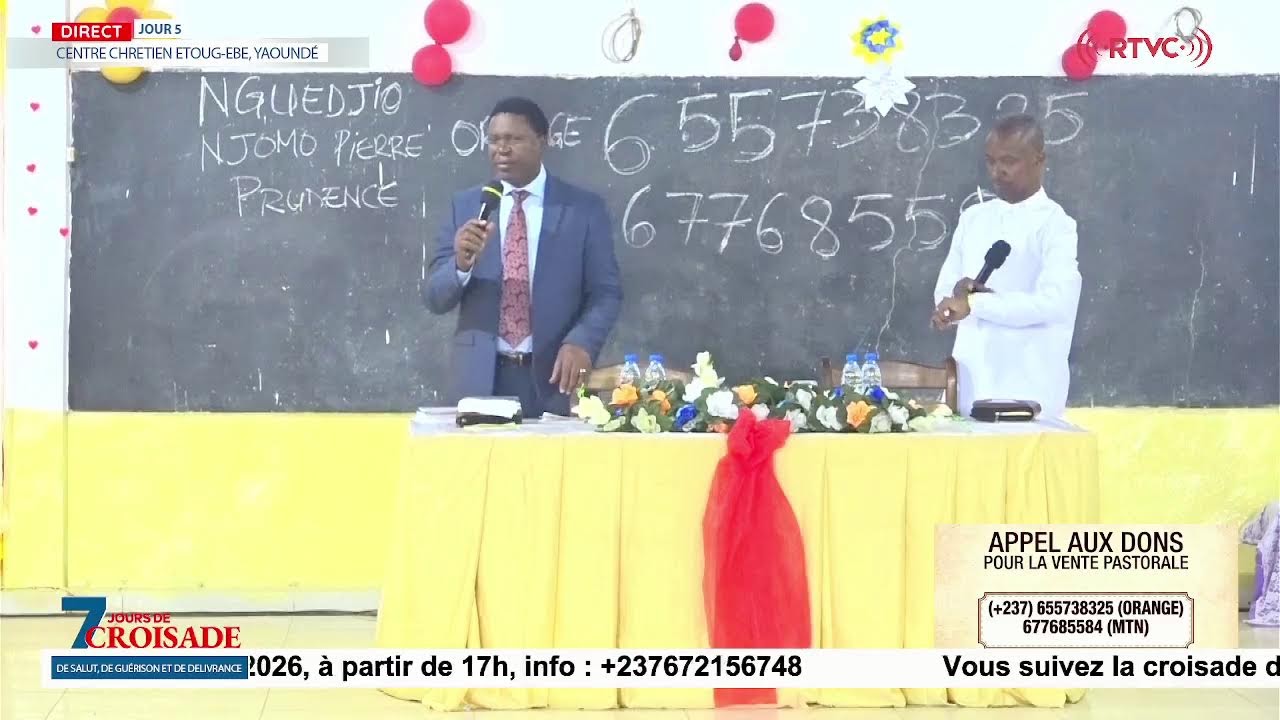 🔴 DIRECT JOUR 5 - CROISADE DE SALUT, DE GUÉRISON ET DE DÉLIVRANCE YAOUNDÉ 2026