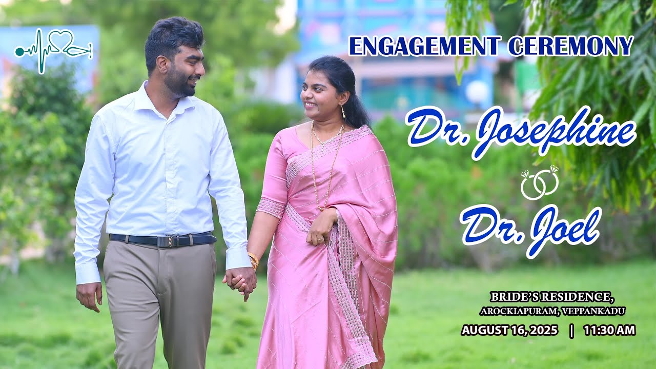 Dr. J. Josephine - Dr. A. Joel | Engagement | Bride's Residence | Arockiapuram Veppankadu | LIVE