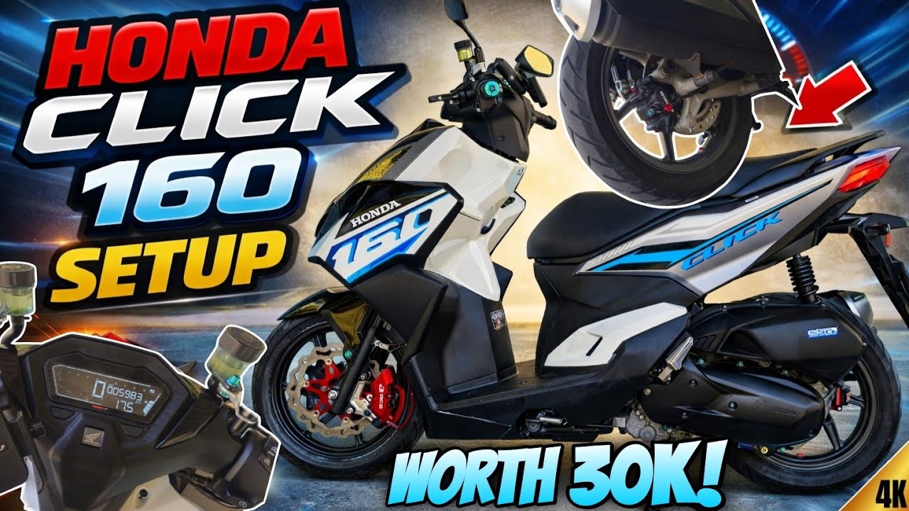 Honda Click 160 Setup - Kakalabas Lang sa Casa Nag-Upgrade Agad! Worth 30k!