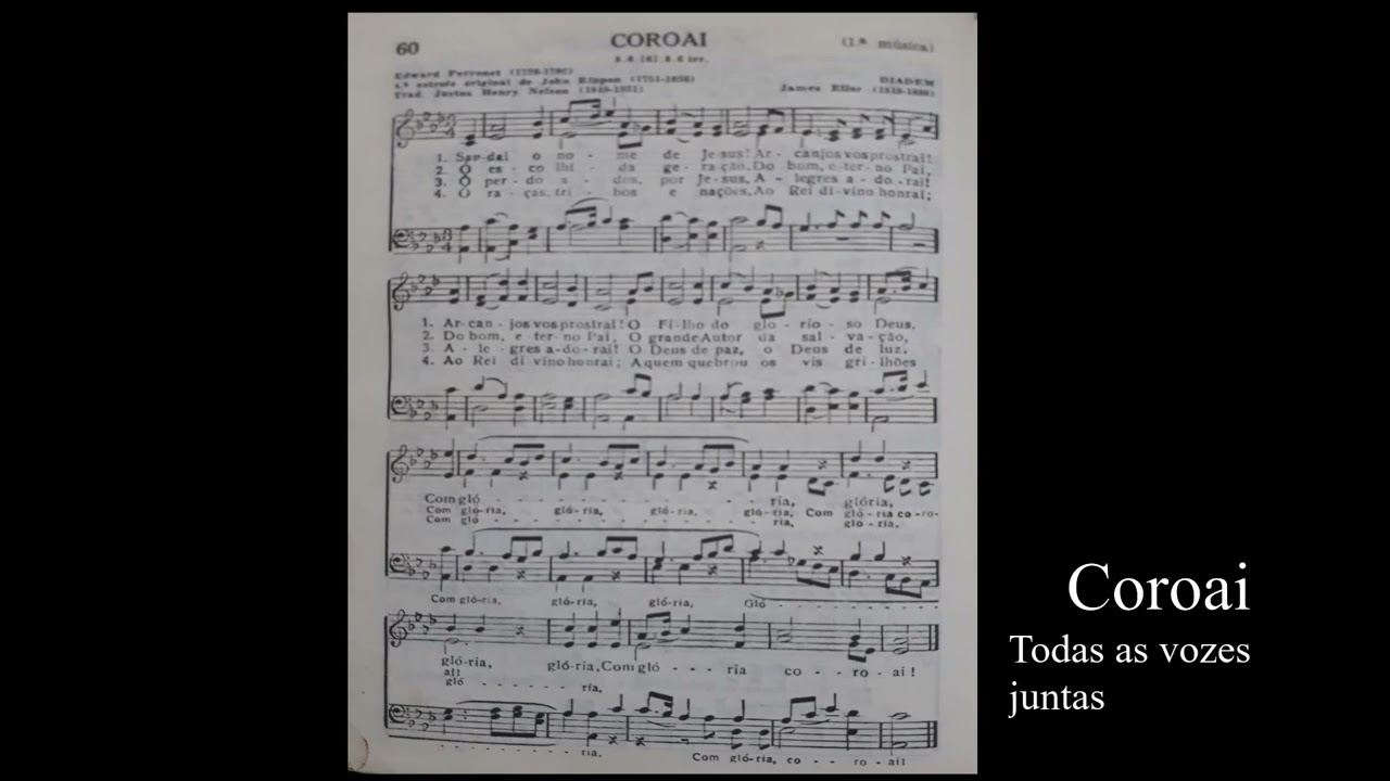 Coroai (Saudai  nome de Jesus) Todas as vozes juntas