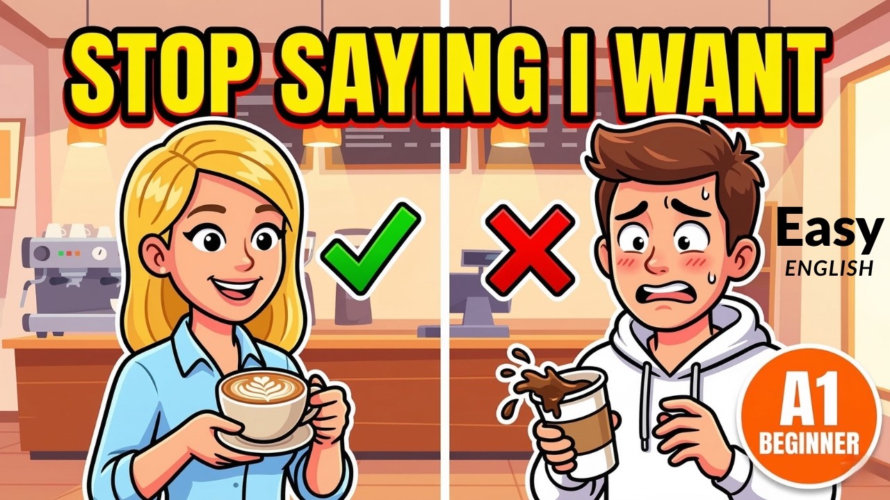 English at the Coffee Shop: Learn How to Order Food Naturally | Easy Conversation Practice A1