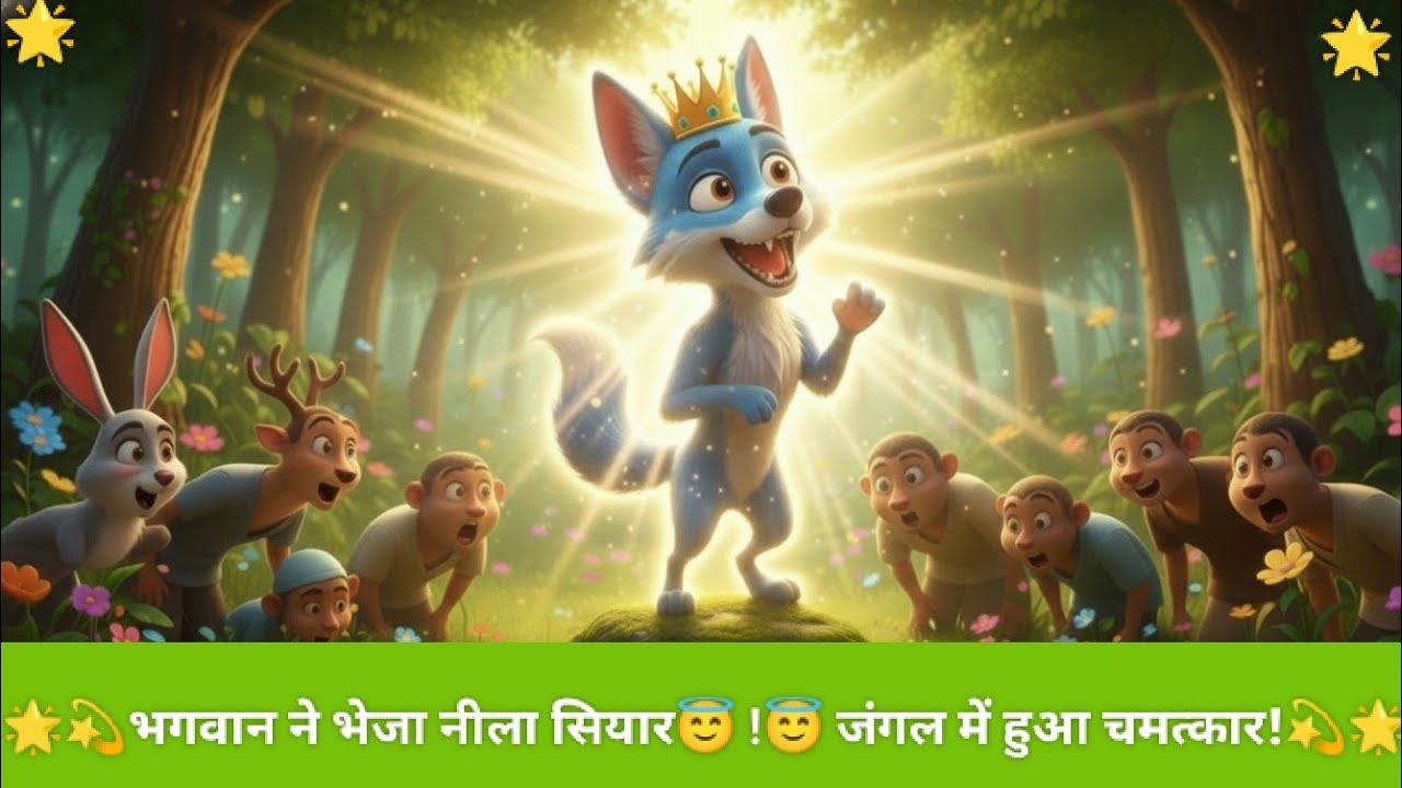 #@Nanikikahaniyaaa,#सियारबनाजंगलकाराजा,😱#shorts,#aivideo,#बच्चोंकेलिए3DAnimatedKahani