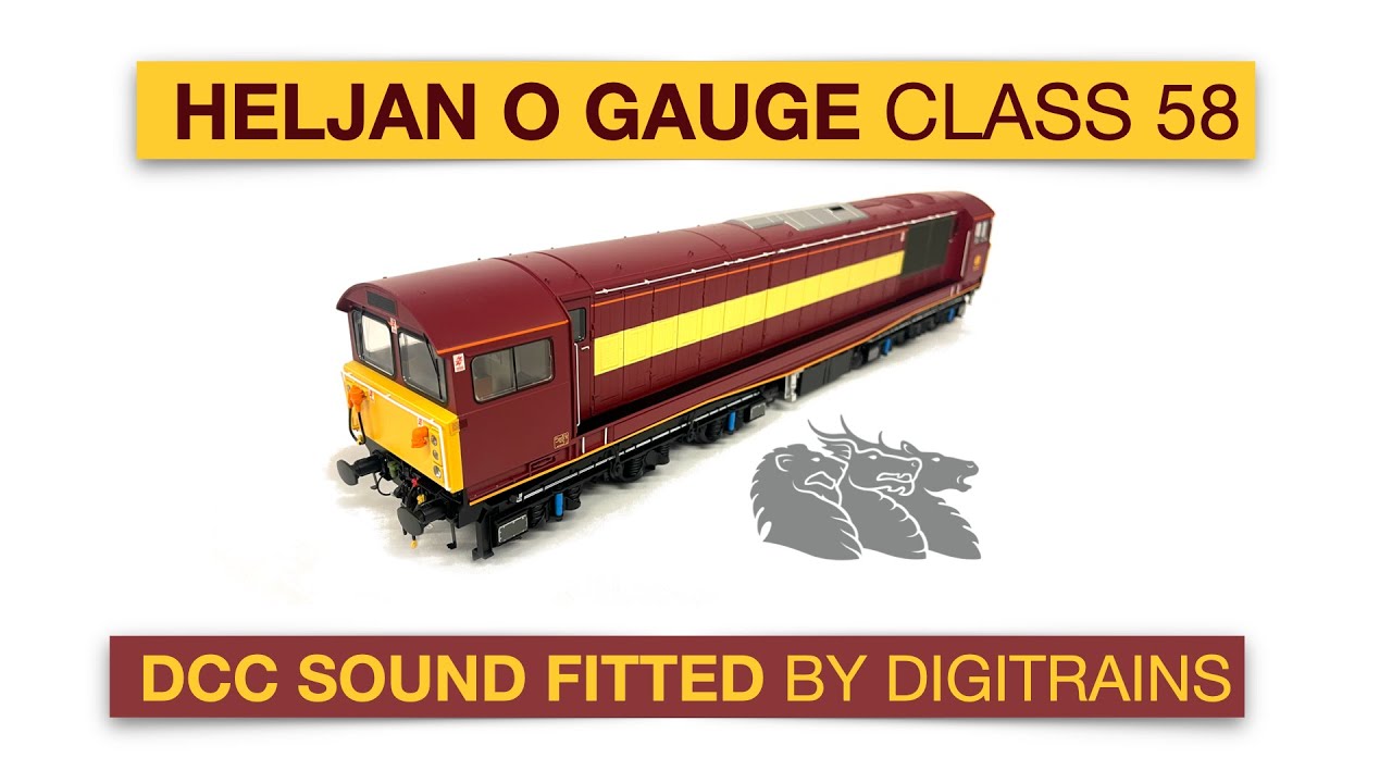 Heljan O Gauge Class 58 DCC Sound Fitted By Digitrains (Very LOUD!)