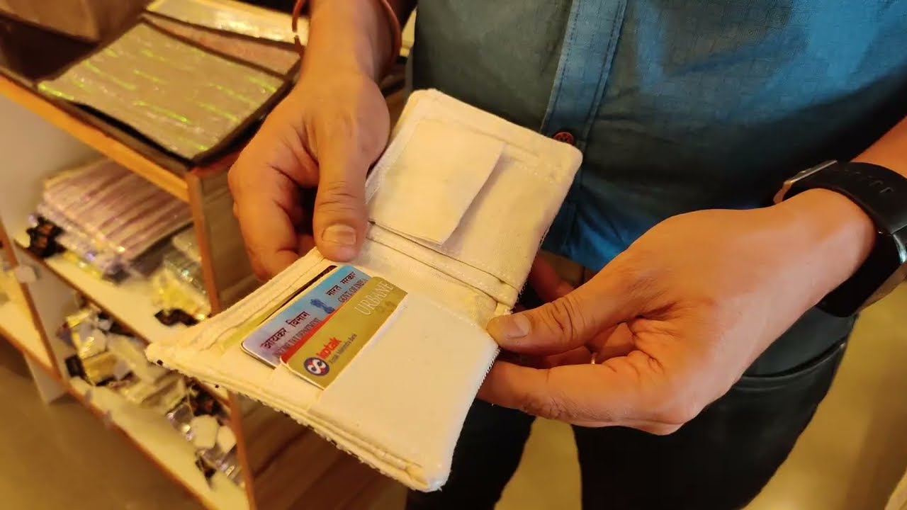 reCharkha's UPCYCLED-HANDWOVEN Wallet