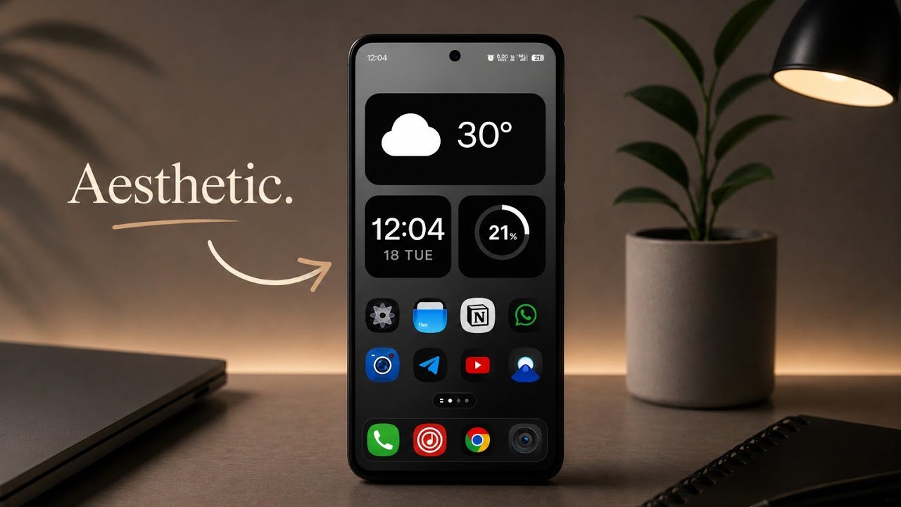 Best Minimal & Aesthetic Android Home Screen Setup ✨📱