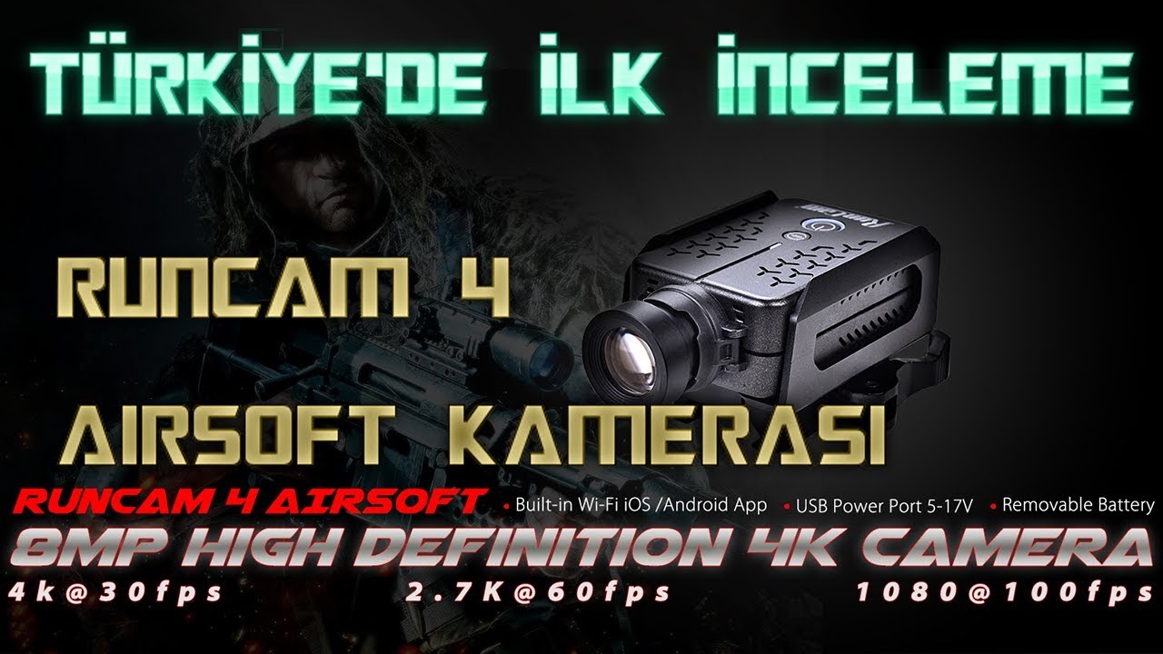 RUNCAM 4 İNCELEME | T&uuml;rkiye'deki ilk kutu a&ccedil;ılımı | Scopecam | 4K ULTRA HD Airsoft camera