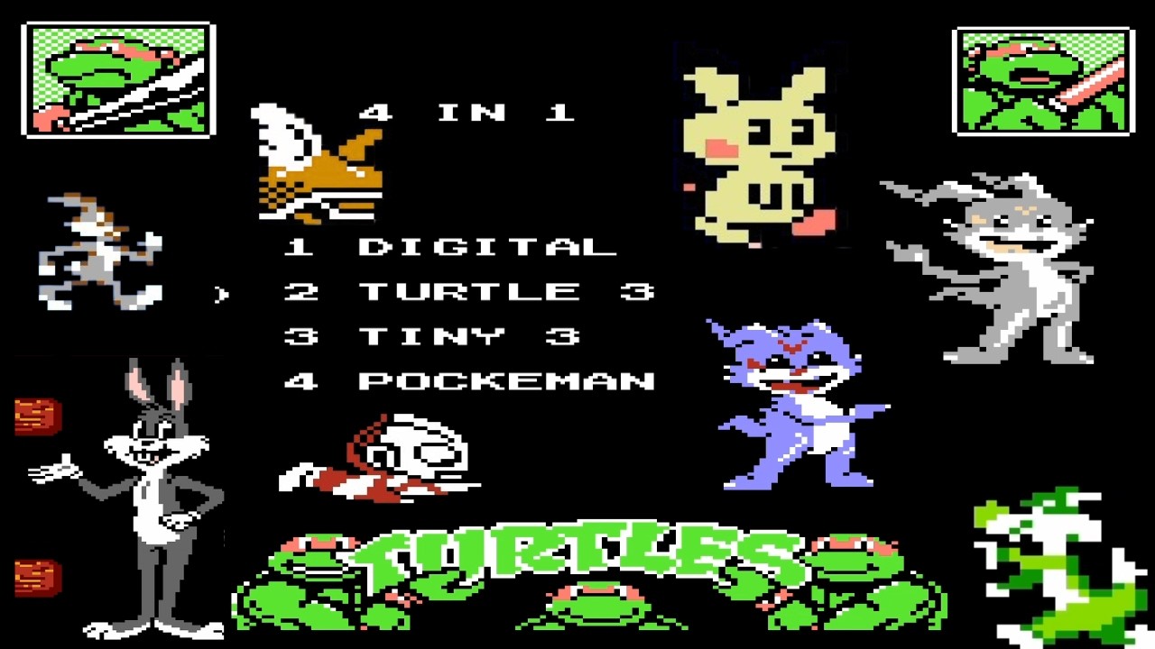 Vintage NES 4 in 1 Gameplay : Digital Adventure