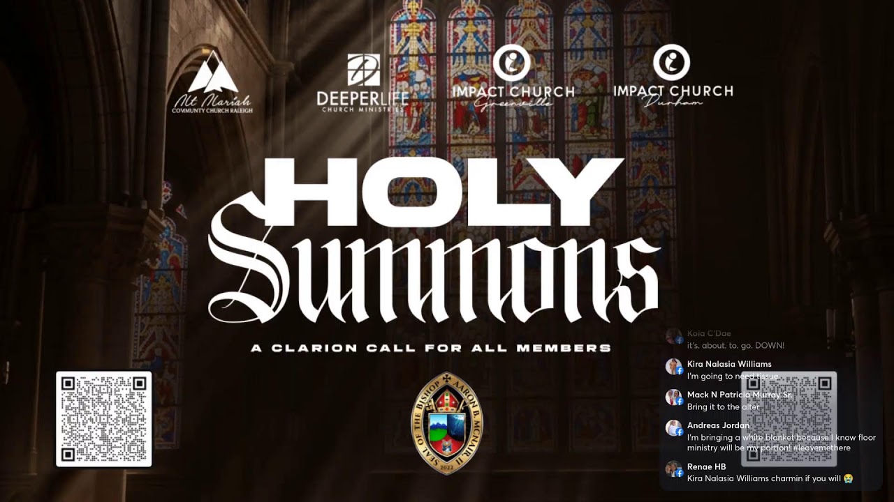 Day 8 - Morning Impartation - Holy Summons