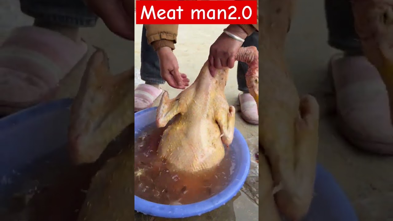 Amazing Duck meat cutting skills #shorts