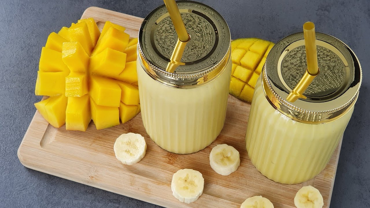 #78 Smoothie Exotique Mangue 🥭Banane 🍌, Exotic Smoothie Mango 🥭banane 🍌.