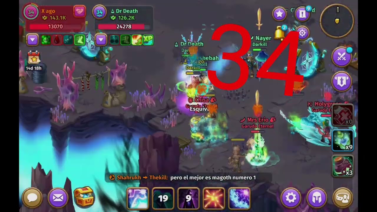 Darkill vs Garuda 50 kill streak Skylore MMORPG