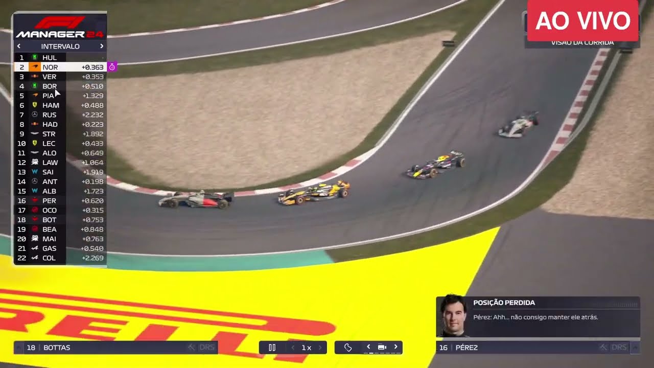 F1 AO VIVO CORRIDA GP DA CHINA COM IMAGENS F1 AO VIVO EN DIRECTO - F1 MANAGER 24 #f1