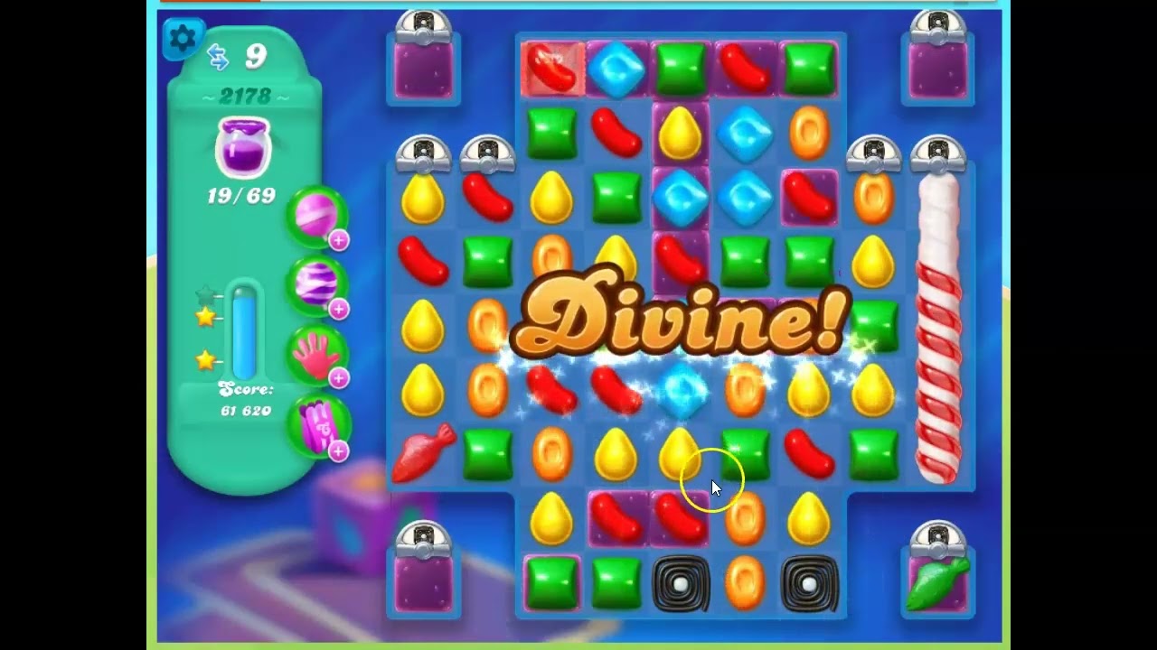 Candy Crush Soda Saga Level  2178 No Boosters