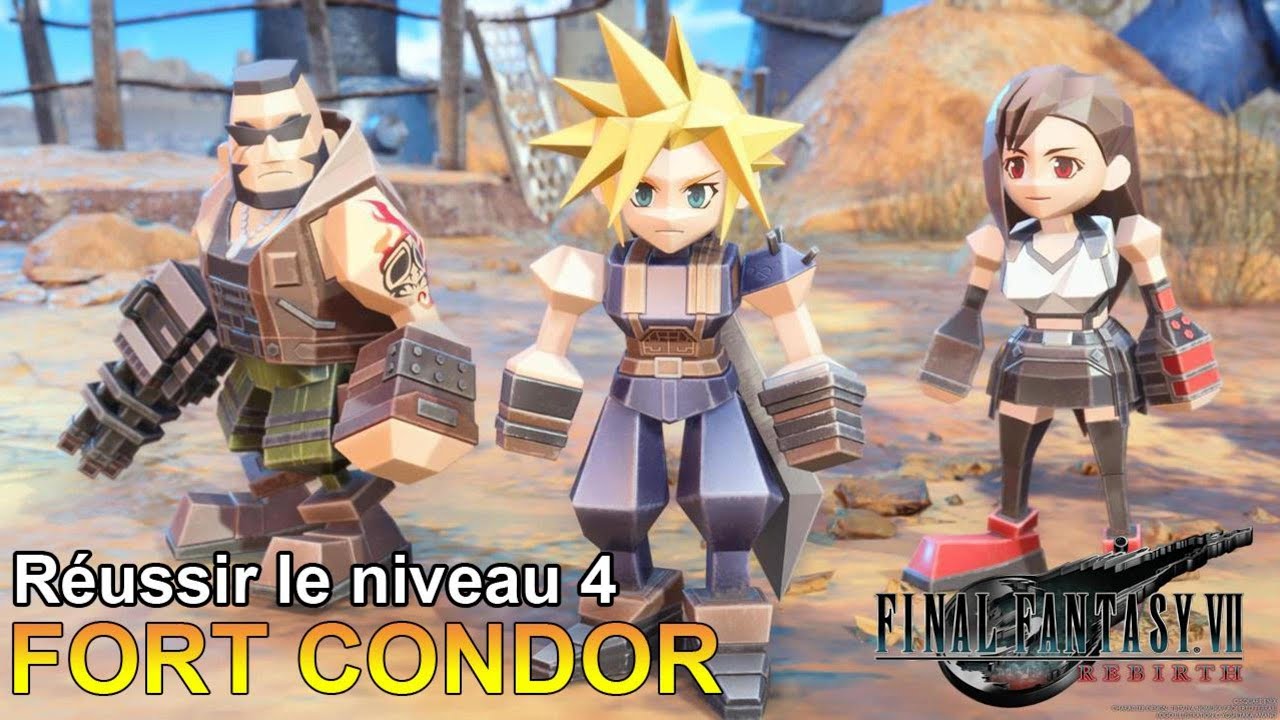 Réussir le niveau 4 du jeu Fort Condor - Final Fantasy VII Rebirth