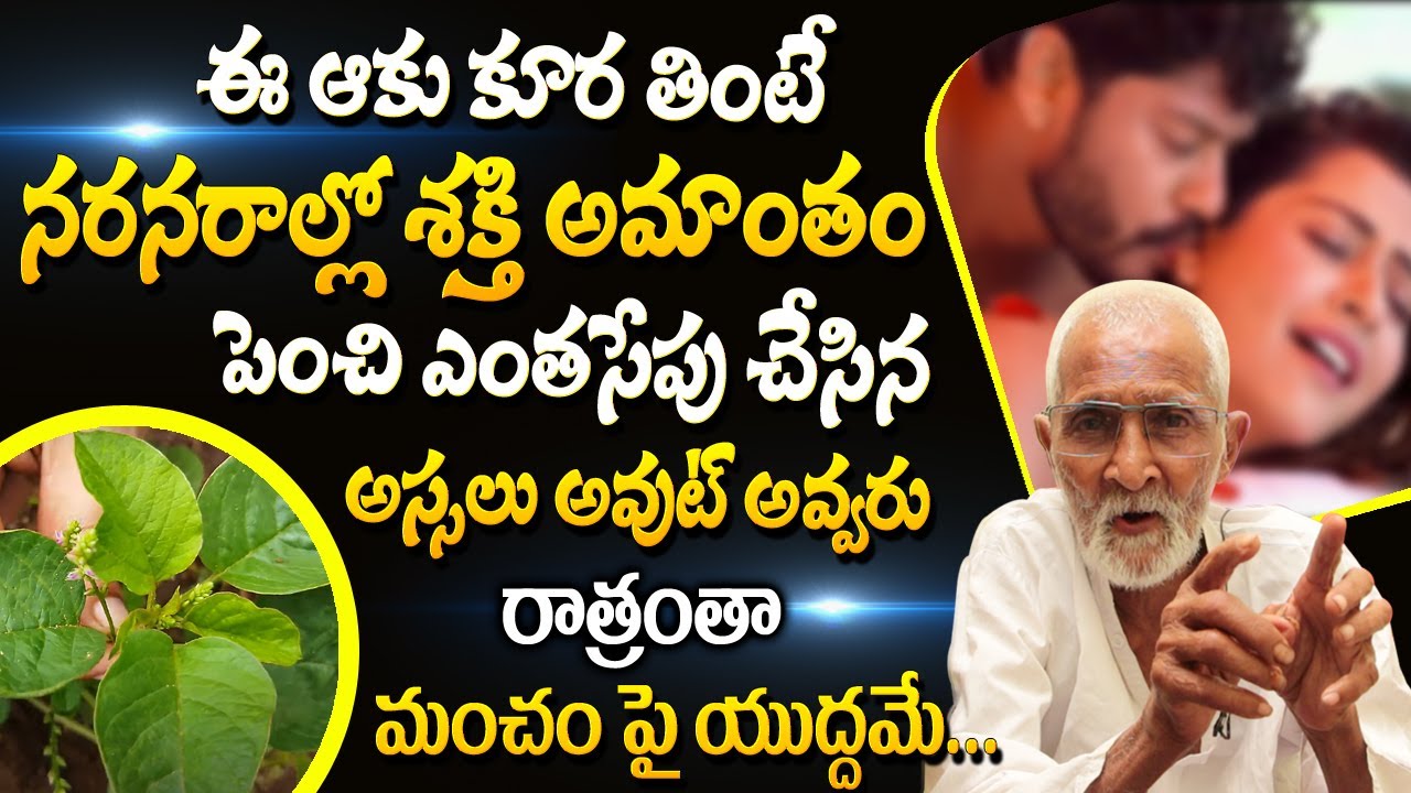 ఈ ఆకూ కూర తింటే నరరాల్లో శక్తిని పెంచి ఎంత సేపు చేసిన అస్సలు అవుట్ అవ్వరు #ayurvedamtelugu