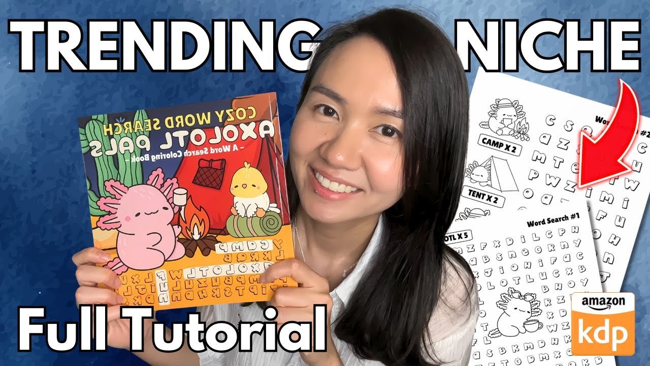 How to Publish a Word Search Coloring Book on Amazon KDP | Step by Step Tutorial (Trending Niche)