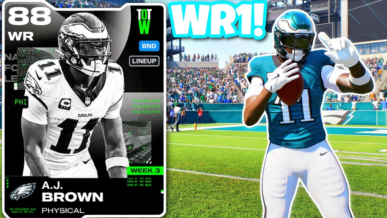 *новый* 88 Эй Джей Браун &mdash; ЛУЧШИЙ ресивер в Madden 26 Ultimate Team? Обязательно к покупке!