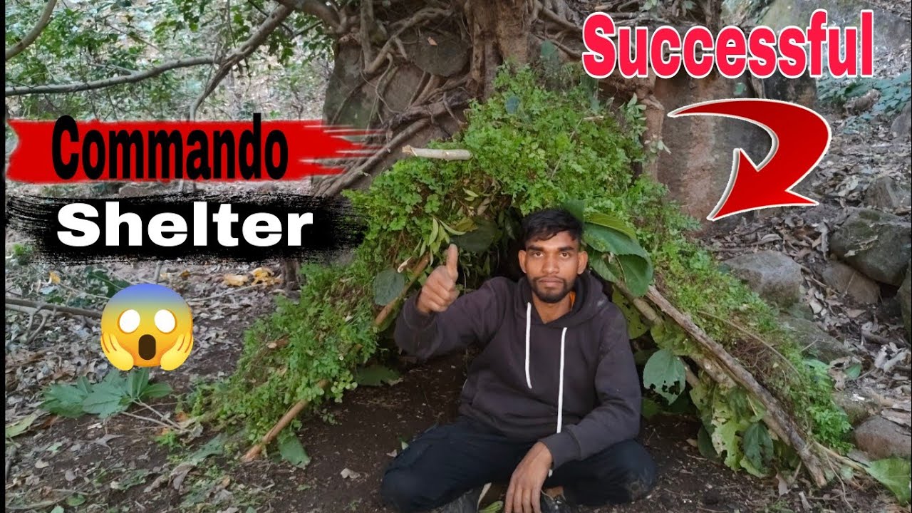 Is Shelter Ne Meri Jaan Bachayi 😨||Jungle Mein Commando Shelter | 1 Raat Survival
