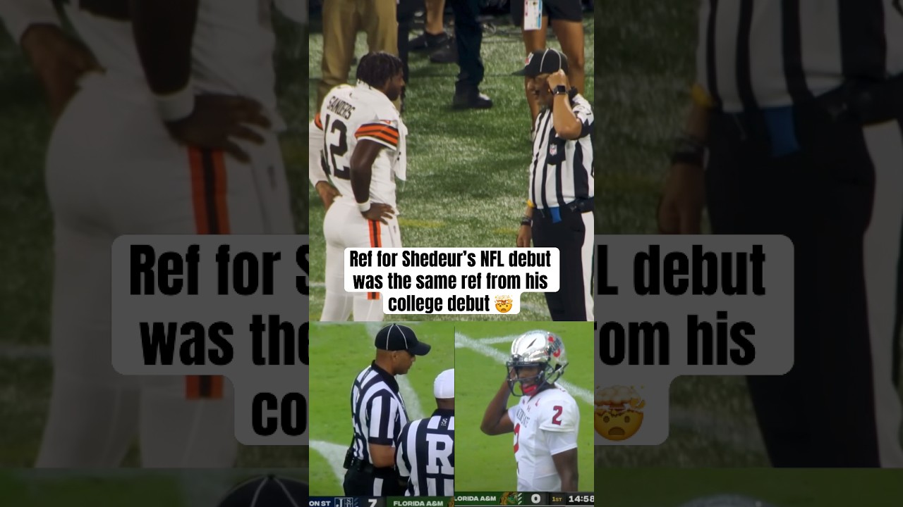 Ref was there for Shedeur's preseason & college debut 🤯