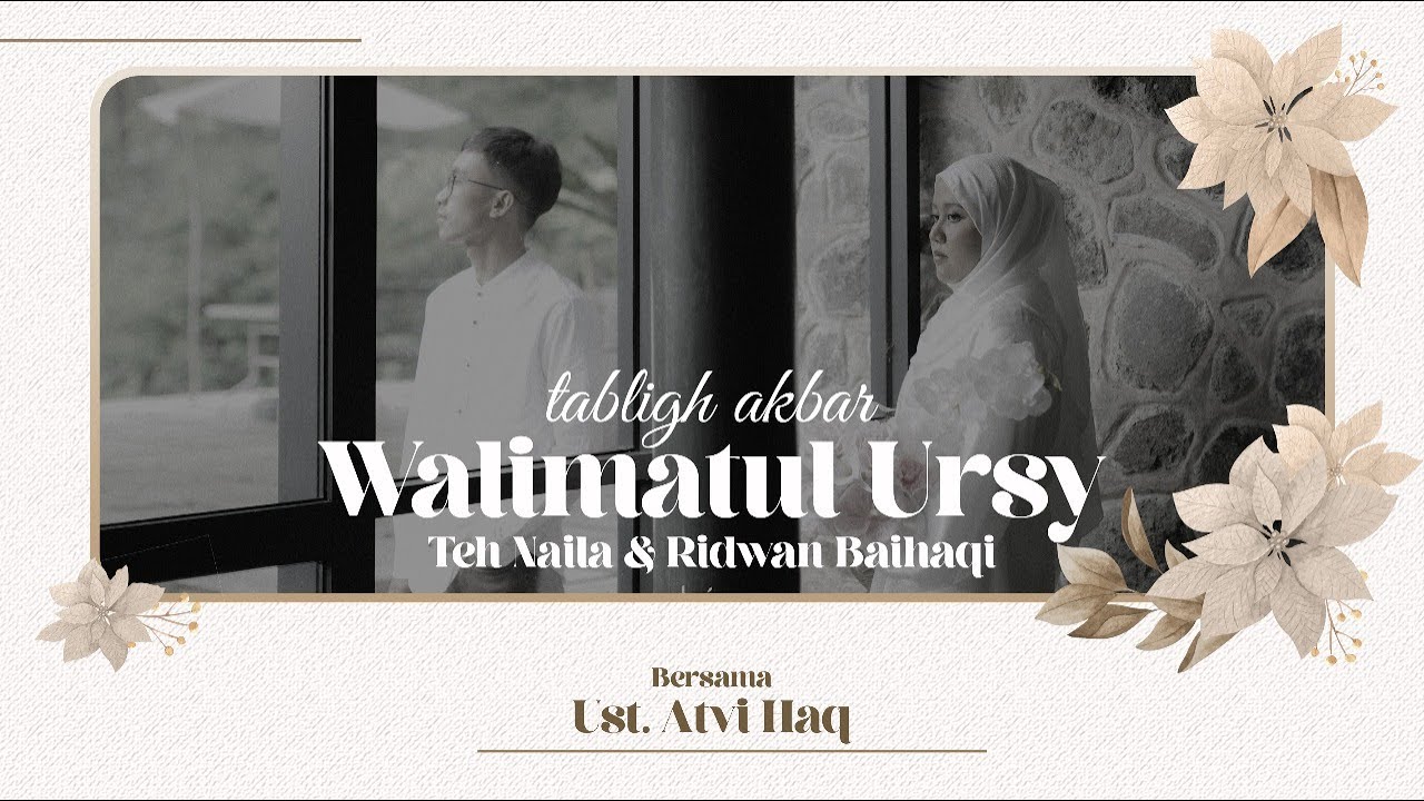 🔴 Tabligh Akbar Walimatul Ursy' Ridwan & Naila || bersama Kang Atvi