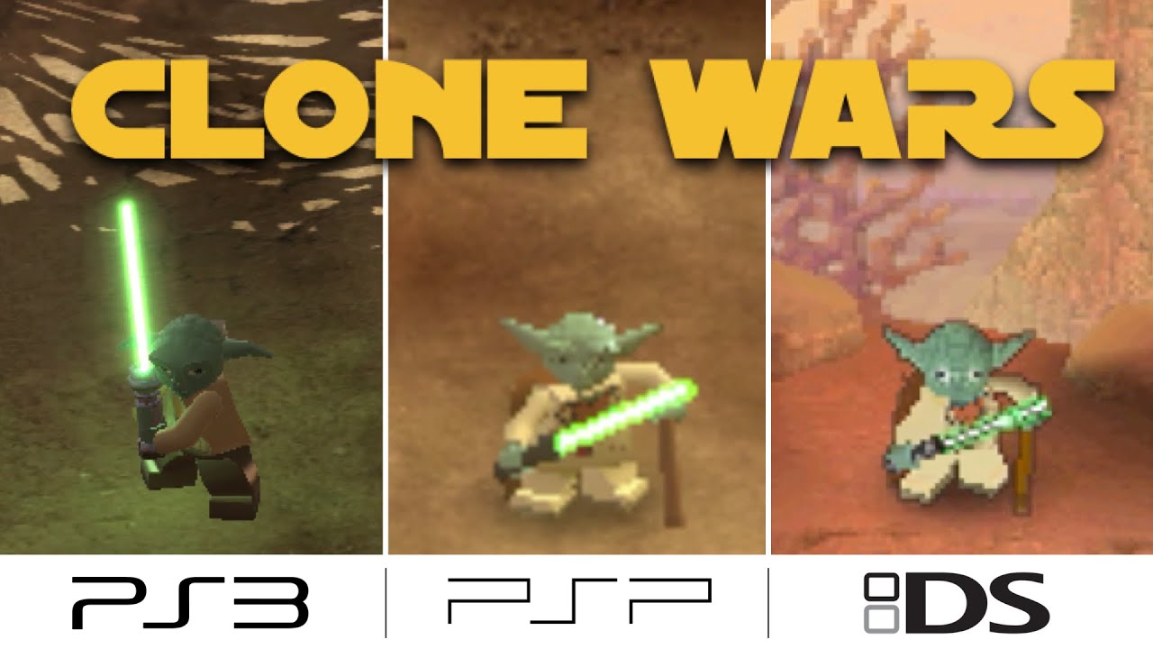 Сравнение всех версий Lego Star Wars: The Clone Wars