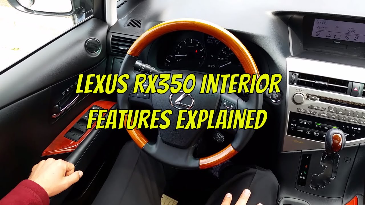 Описание особенностей интерьера Lexus RX 350 2010 года