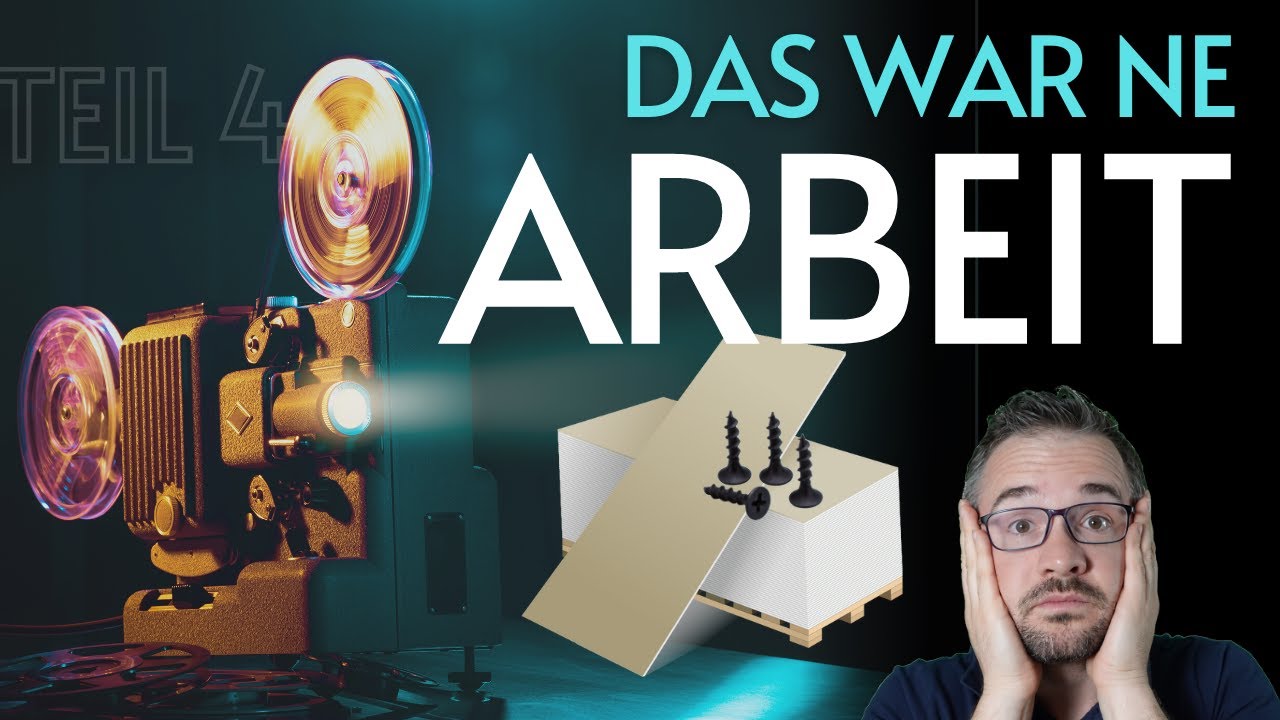 spezieller DIY Trockenbau im Heimkino mit Beamerkasten und integriertem LED Licht