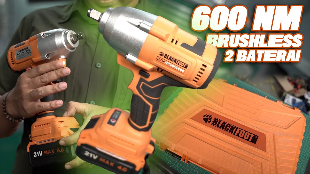IMPACT WRENCH TERBARU DARI MERK BARU?! WORTH IT GA NIH? BLACKFOOT IMPACT WRENCH 600 NM