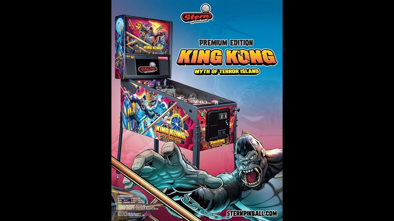 Stern Pinball's King Kong: Myth of Terror Island! (Premium V.82)