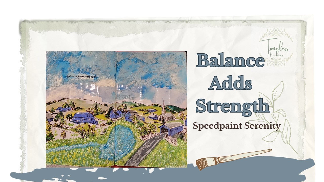 Altered Book Art Tutorial Inspiration | Mixed Media Landscape Process