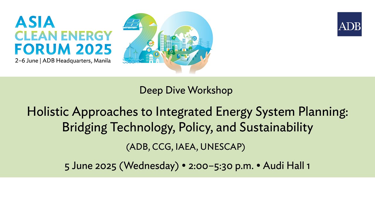 Deep Dive Workshop: Holistic Approaches to Integrated Energy System Planning