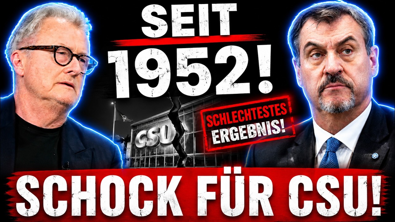 🚨 Söder Debakel! CSU stürzt auf SCHLECHTESTES Ergebnis seit 1952 – Jörges zerlegt es im TV!