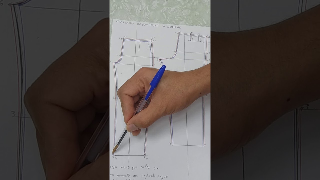 #18Escalado de pantalón de hombre