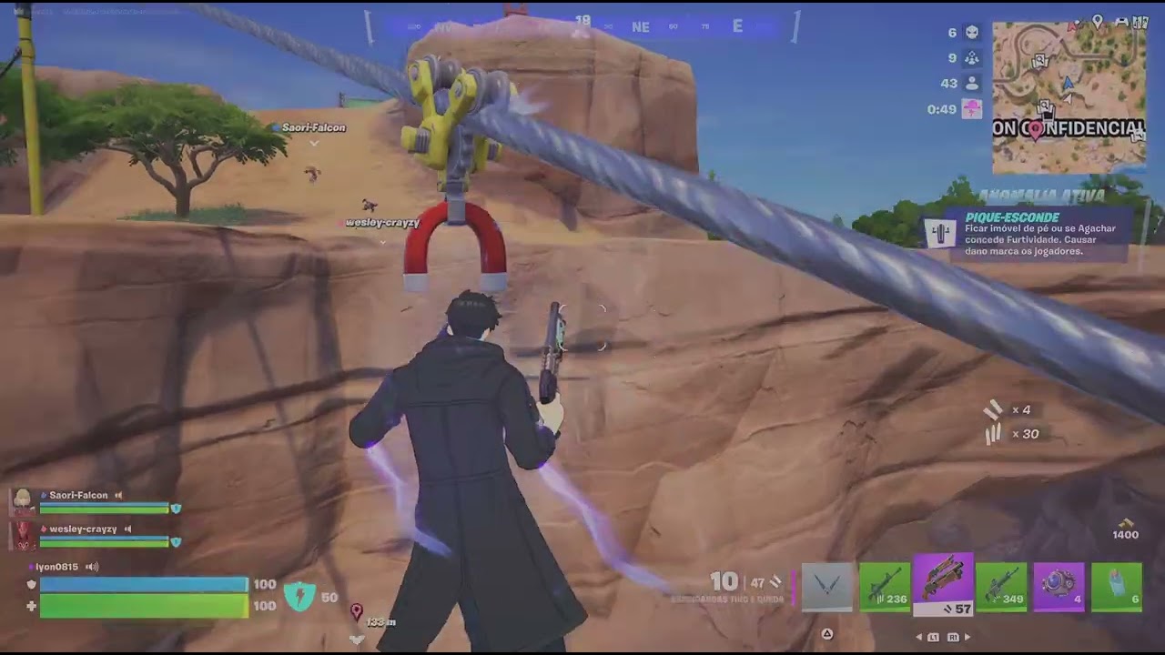 Fortnite com a Gi o mestre volto kkk