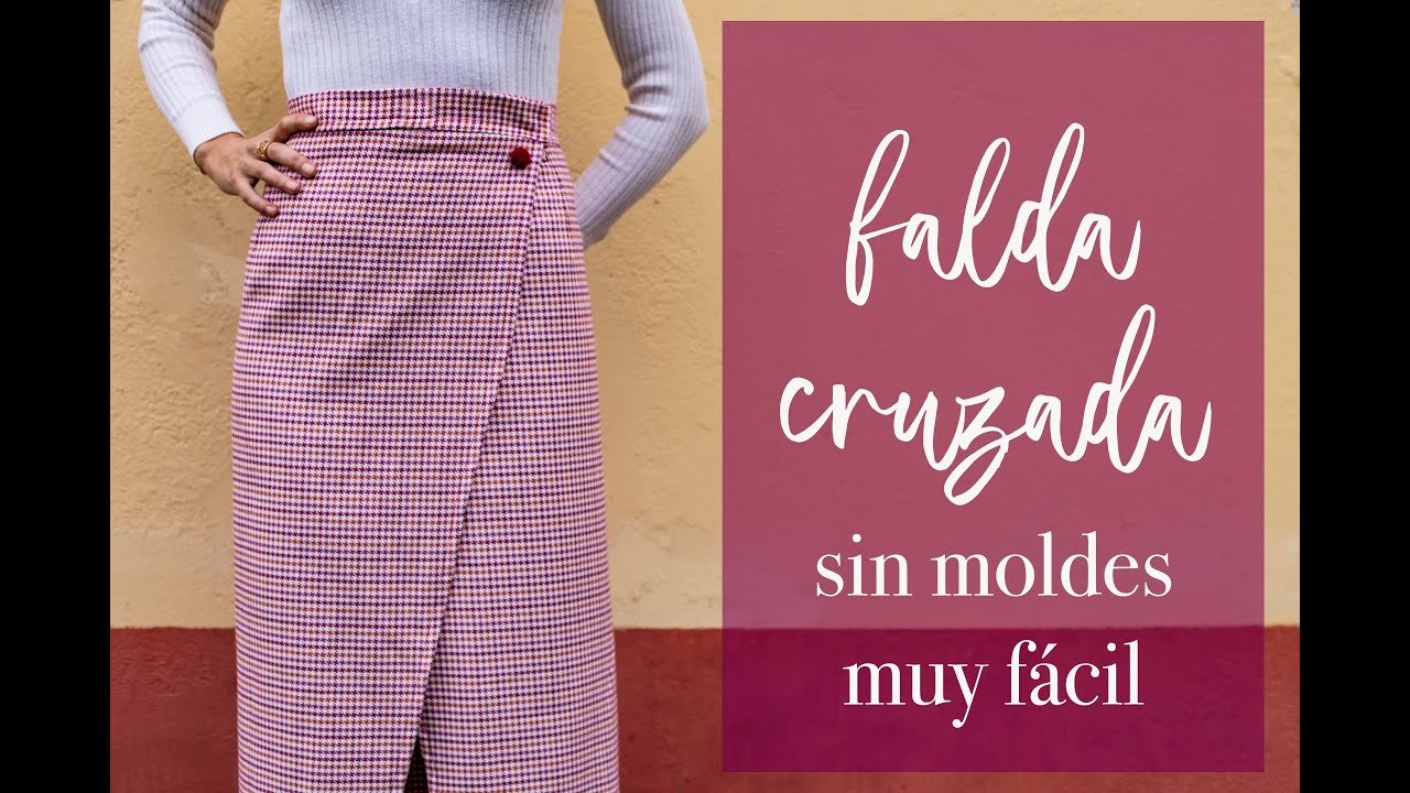 Cómo hacer falda cruzada. Sin cremallera ni costuras. Muy fácil