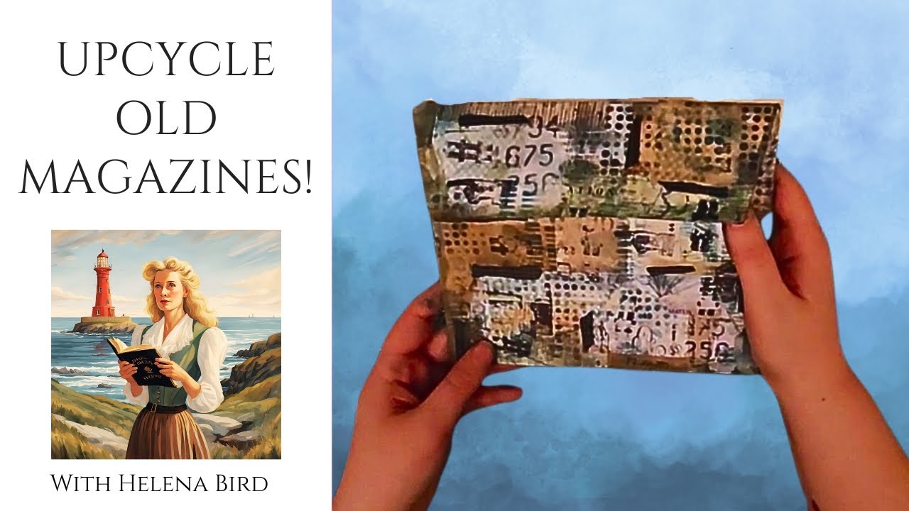 Upcycle old magazines! 🖤 Bust your scraps! 🖤 Junk Journal Ideas