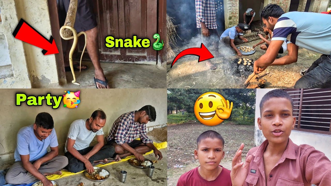 घर में पार्टी हो रही थी तभी Snake 🐍 aa गया 😱Amann Vlogs Official 