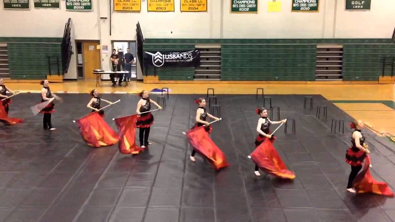 New Milford High School Winter Color Guard At New Milford High School - Saturday, March 09 2013