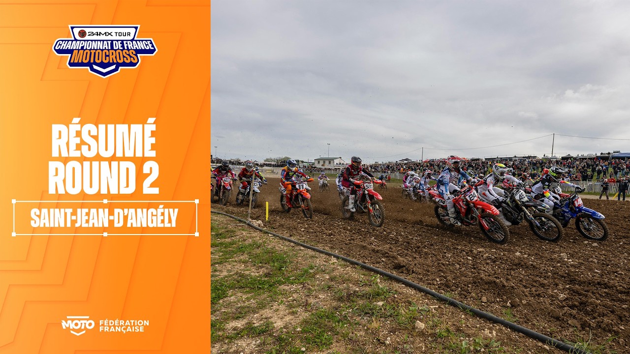R&eacute;sum&eacute; de la seconde &eacute;preuve du 24MX Tour disput&eacute;e sur la piste de Saint-Jean d'Ang&eacute;ly !