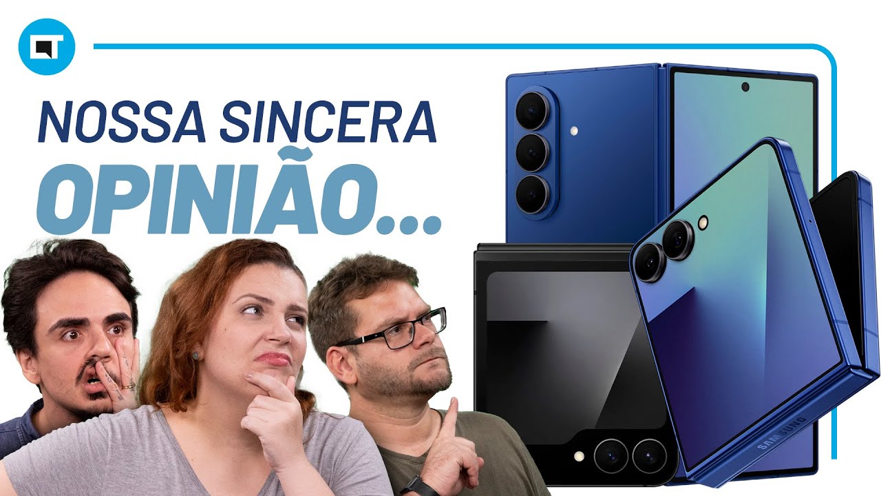 OPINIÃO: O que achamos dos Galaxy Z Fold7, Z Flip7 e Z Flip7 FE (ao assistir o Unpacked 2025)