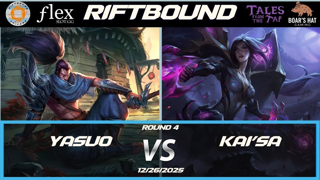 Yasuo VS Kai'Sa  [Riftbound Gameplay Round 4]