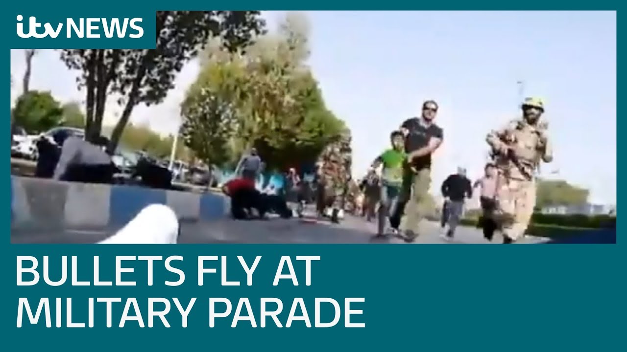 Iranian military parade attacked by gunmen | ITV News