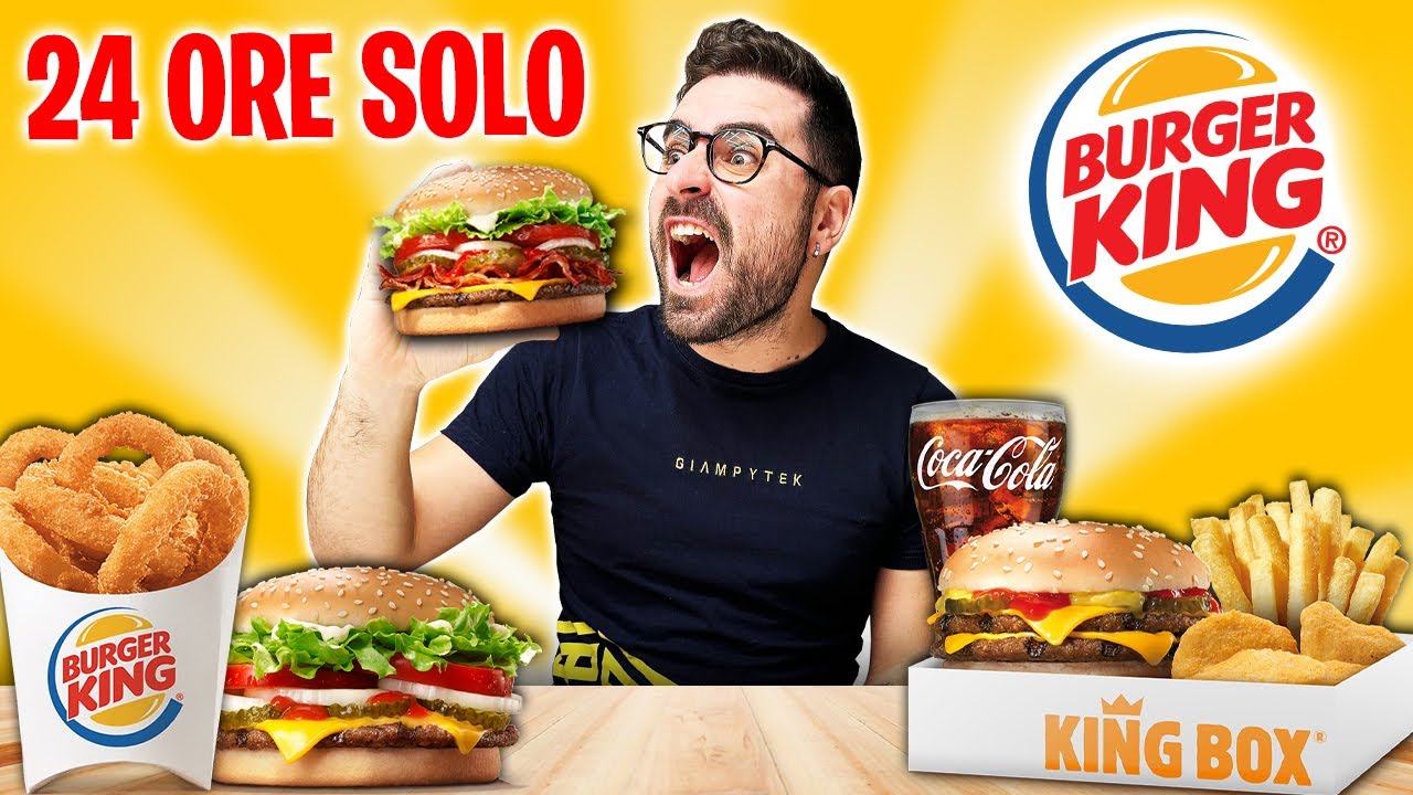 MANGIO SOLO BURGER KING PER 24 ORE! *finito male*