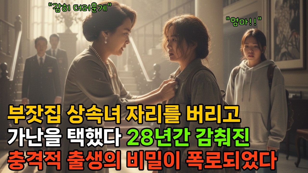부잣집 상속녀 자리를 버리고 가난을 택했다 28년간 감춰진 충격적 출생의 비밀이 폭로되었다 /감동사연/사연라디오/오디오북/노후사연