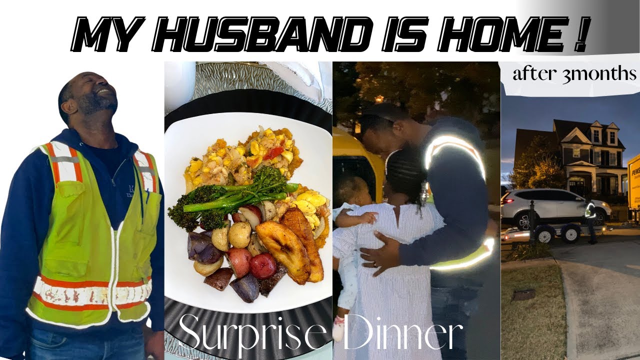 We are back! MY HUSBAND IS FINALLY HOME after 3months. **Private chef surprise dinner**#therosehouse