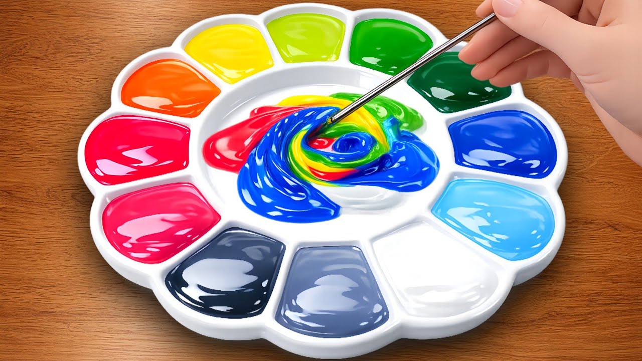 How to Making 13 Colors with 6 Primary Colors! Satisfying Color Mixing